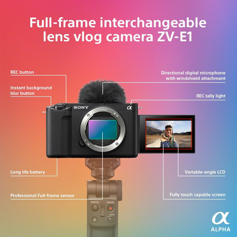 ZV-E1 full-frame vlog camera