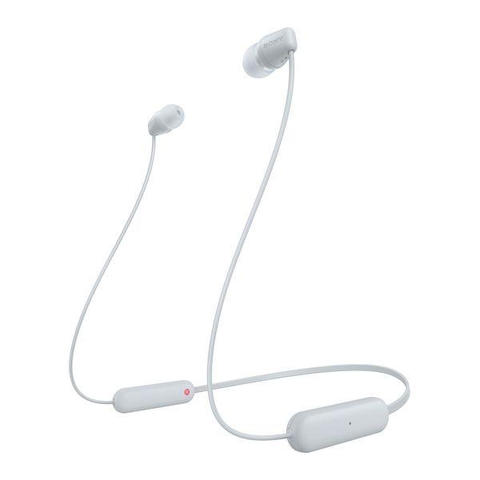 SONY WI-C100 Wireless Bluetooth Earphones - White