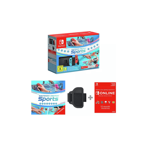 Nintendo Switch Neon Console & Nintendo Switch Sports Bundle