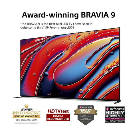 SONY BRAVIA 9 75" Smart 4K Ultra HD HDR QLED Mini LED TV with Google TV & Assistant K75XR90PU