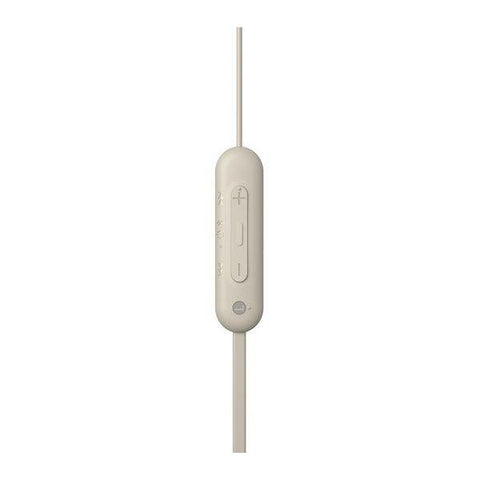 SONY WI-C100 Wireless Bluetooth Earphones - Taupe