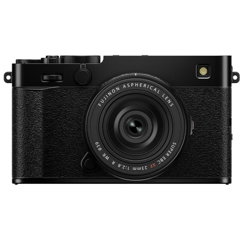 Fujifilm X-E5 Mirrorless Camera with XF23mm F2.8 R WR, Black