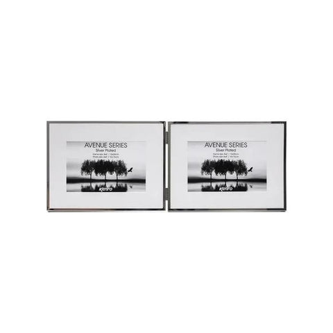 Kenro Frame Avenue Frame Twin 9x7" with Mat 7x5" (Silver) - Fotosound Jersey LTD.