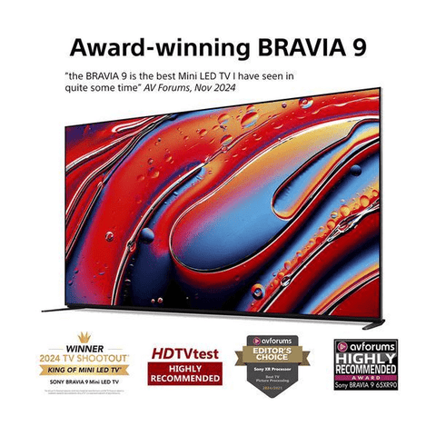 SONY BRAVIA 9 75" Smart 4K Ultra HD HDR QLED Mini LED TV with Google TV & Assistant K75XR90PU - Fotosound Jersey LTD.