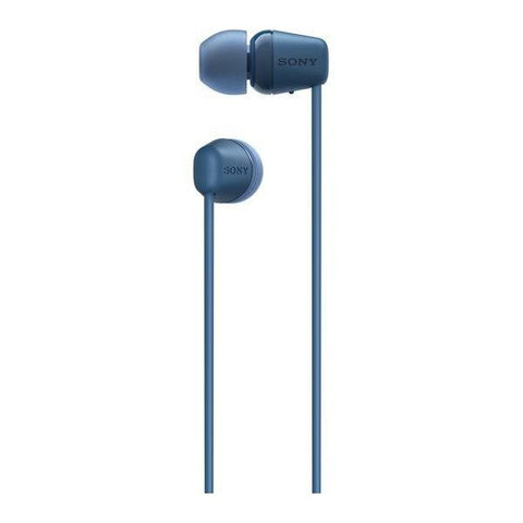 SONY WI - C100 Wireless Bluetooth Earphones - Blue - Fotosound Jersey LTD.
