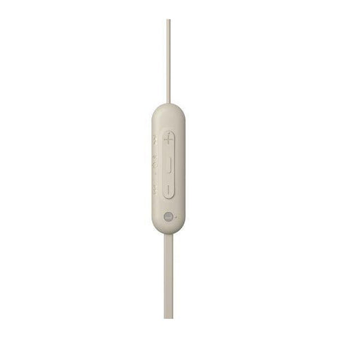 SONY WI - C100 Wireless Bluetooth Earphones - Taupe - Fotosound Jersey LTD.