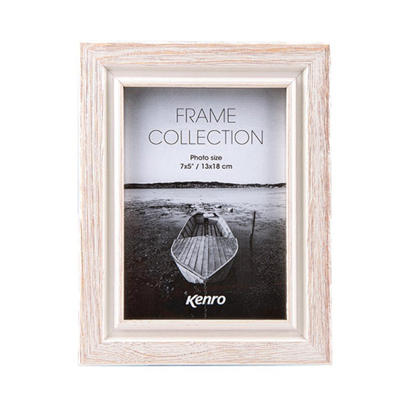 Kenro Emilia Distressed White Frame 10x12