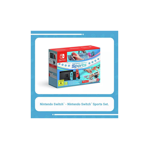 Nintendo Switch Neon Console & Nintendo Switch Sports Bundle