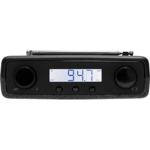 FM/MW/LW compact and portable, easy to operate FM radio in Black. Comes with batteries.