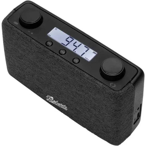 FM/MW/LW compact and portable, easy to operate FM radio in Black. Comes with batteries.