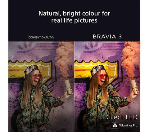 SONY BRAVIA 3 43" LED 4K HDR Smart TV - K43S38BP