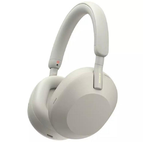 SONY WH-1000XM5 Wireless Bluetooth Noise-Cancelling Headphones - Silver