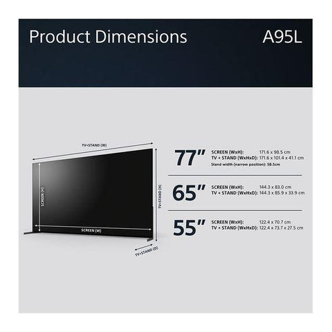 SONY BRAVIA XR-55A95LU 55" Smart 4K Ultra HD HDR OLED TV with Google TV & Assistant