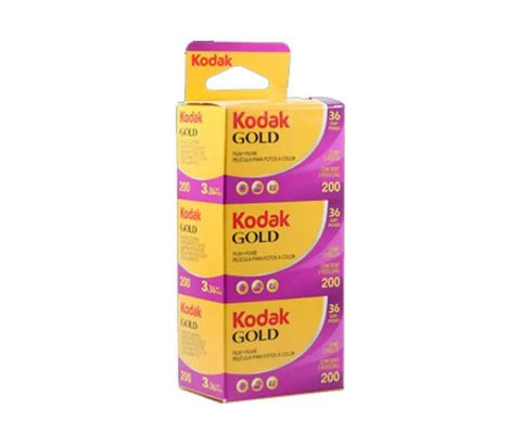 Kodak Gold 200 36-Exposure 35mm Film - Triple Pack