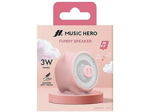 Music Hero FUNNY SPEAKER Speaker FUNNY 3W wireless, integrated controls, silicon pig shape