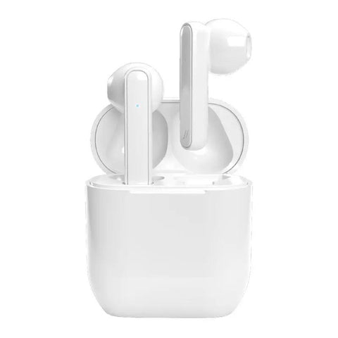 MUSIC HERO Nubox True Wireless Stereo Semi In-Ear Headphone with 300 mAh Charging Case - White