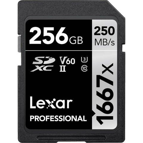 Lexar 256GB SDXC Silver R250/W120MB/s V60
