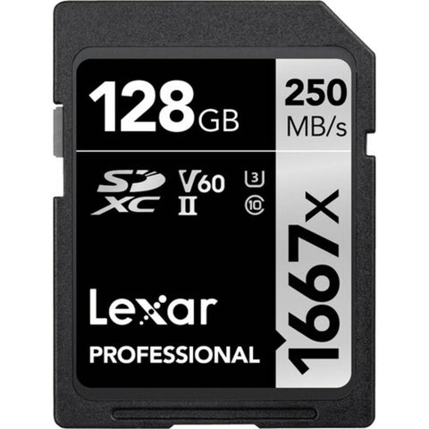 Lexar 128GB SDXC Silver UHS-II R250/W120MB/s V60