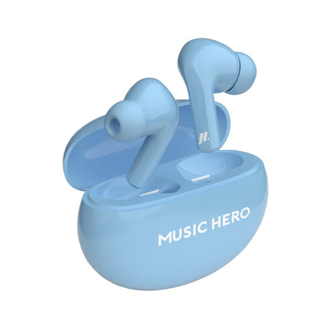 TWS X-BEAT Twin Earphones - Light Blue