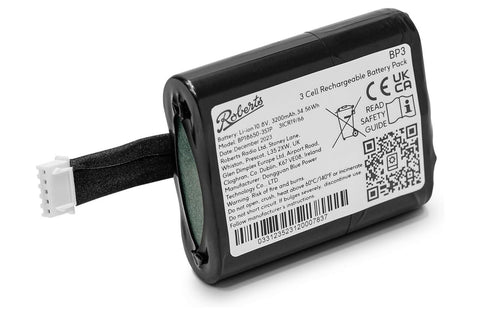 Roberts Radio BP3 3 Cell Rechargable Battery Pack - Black