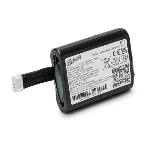 Roberts Radio BP3 3 Cell Rechargable Battery Pack - Black