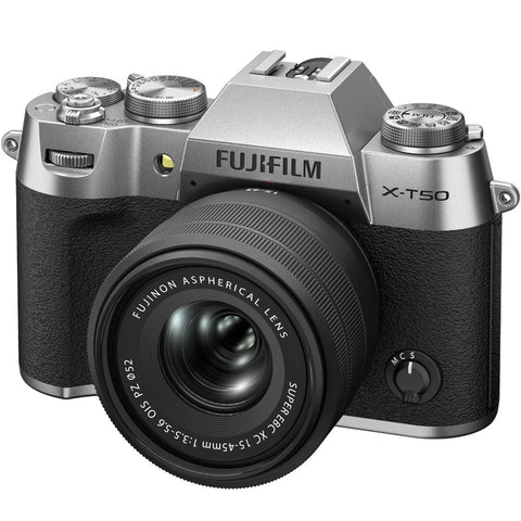 Fujifilm X-T50 Silver with XC15-45mm Lens