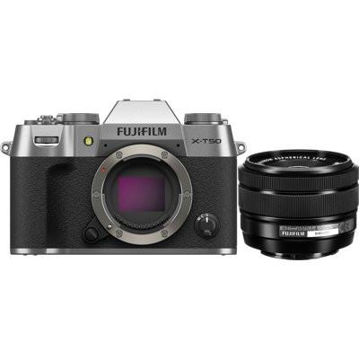 Fujifilm X-T50 Silver with XC15-45mm Lens