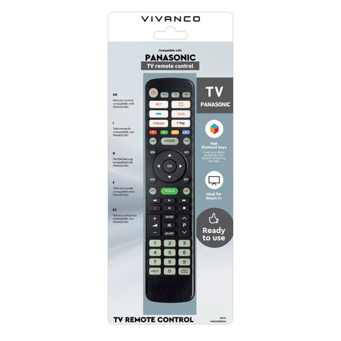 Vivanco RR 270 Replacement Remote for Panasonic TVs