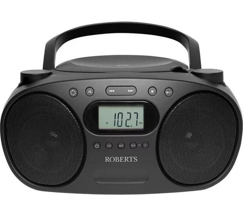 Roberts Zoombox FM/AM CD Boombox - Black