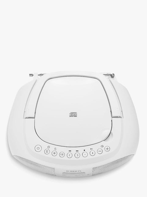 Roberts Zoombox 4 DAB+/FM CD Bluetooth Boombox - White