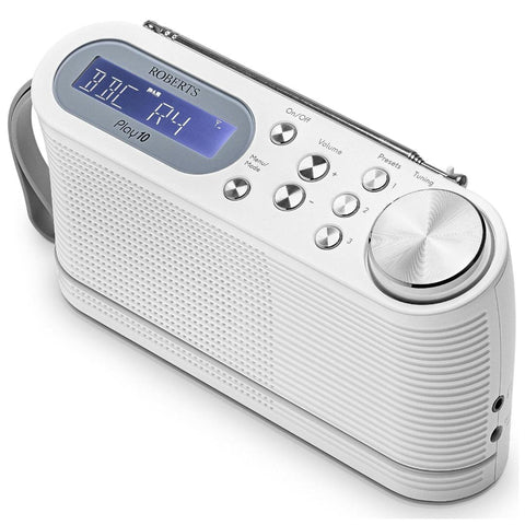 Roberts Play 10 DAB+/FM Portable Radio - White