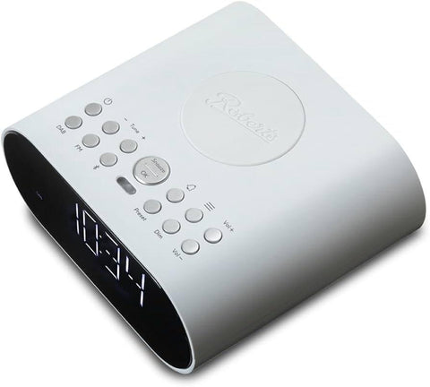 Roberts Ortus Charge FM Clock Radio - White