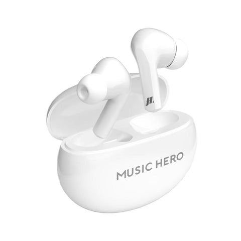 Music Hero X-BEAT True Wireless Earbuds - White
