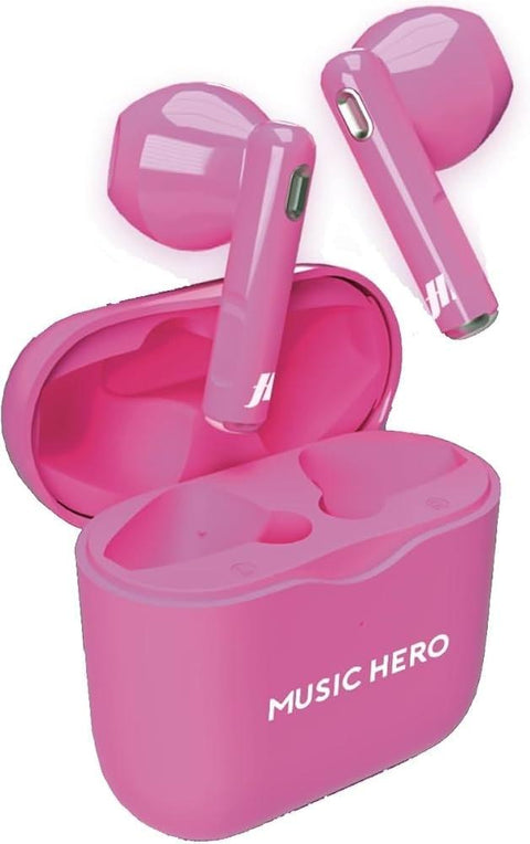 Music Hero NUBOX True Wireless Earbuds - Pink