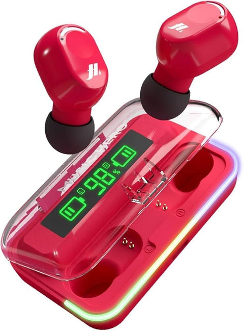 Music Hero KOMBO True Wireless Earbuds with LCD Case - Pink