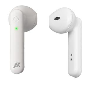 Music Hero KOMBO True Wireless Earbuds with LCD Case - White
