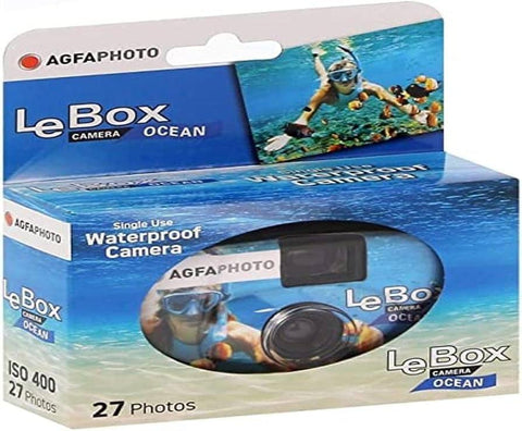 AgfaPhoto LeBox Ocean Waterproof Disposable Camera - 27 Exposures