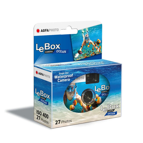 AgfaPhoto LeBox Ocean Waterproof Disposable Camera - 27 Exposures