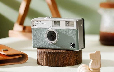Kodak EKTAR H35 Half-Frame 35mm Film Camera - Sage