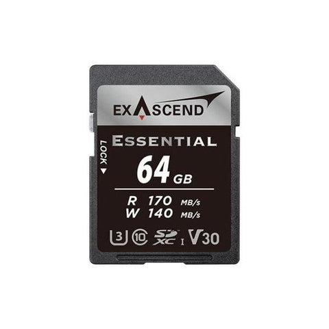 Exascend Essential 64GB SDXC UHS-I V30 W140mb/S