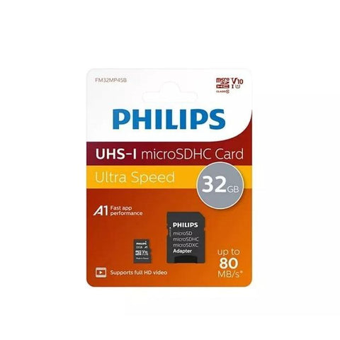 Philips 32GB UHS-I Class 10 microSD Memory Card with SD Adapter