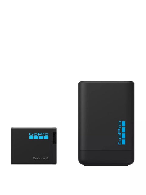 Dual Battery Charger + Enduro 2 Battery for Mission 1 Action Vlogging Camera