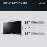 Sony 75" X95 Bravia XR Mini LED 4K HDR Smart Google TV