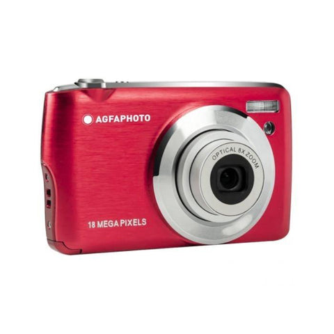 Agfa Photo DC8200RD Digital Compact Camera 21Mp 8X Optical Zoom. Red - Fotosound
