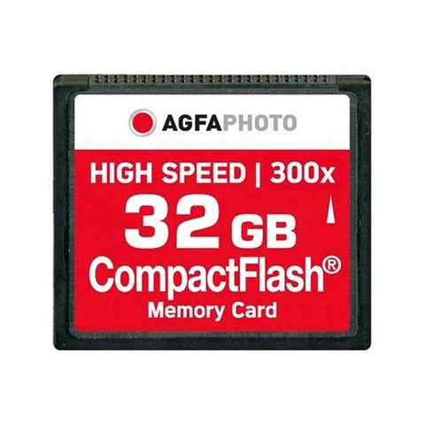 AgfaPhoto Compact Flash CF card 32GB High Speed 300x - Fotosound Jersey LTD.