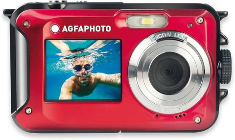AgfaPhoto Realishot WP8000 Waterproof Digital Camera - Red - Fotosound Jersey LTD.