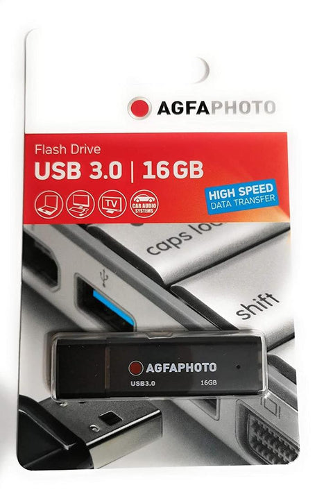 AgfaPhoto USB 3.0 16GB Black - Fotosound