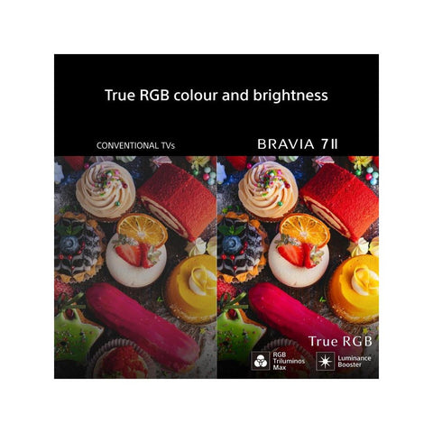 Bravia 7 II K50XR75M2PB (2026) RGB HDR 4K Ultra HD Smart Google TV, 50 inch with Dolby Atmos, Black - Fotosound Jersey LTD.