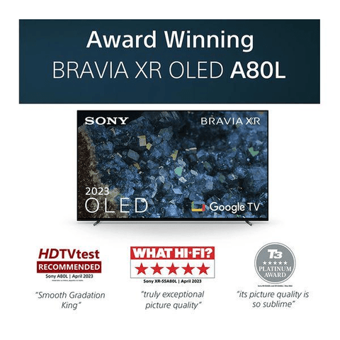 BRAVIA XR - 55A80LU 55" Smart 4K Ultra HD HDR OLED TV with Google TV & Assistant - Fotosound Jersey LTD.
