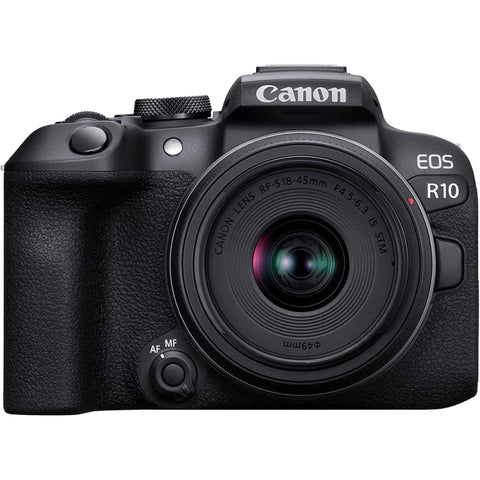 Canon EOS R10 Mirrorless Camera + RF-S 18-45mm F4.5-6.3 IS STM Lens - Fotosound Jersey LTD.
